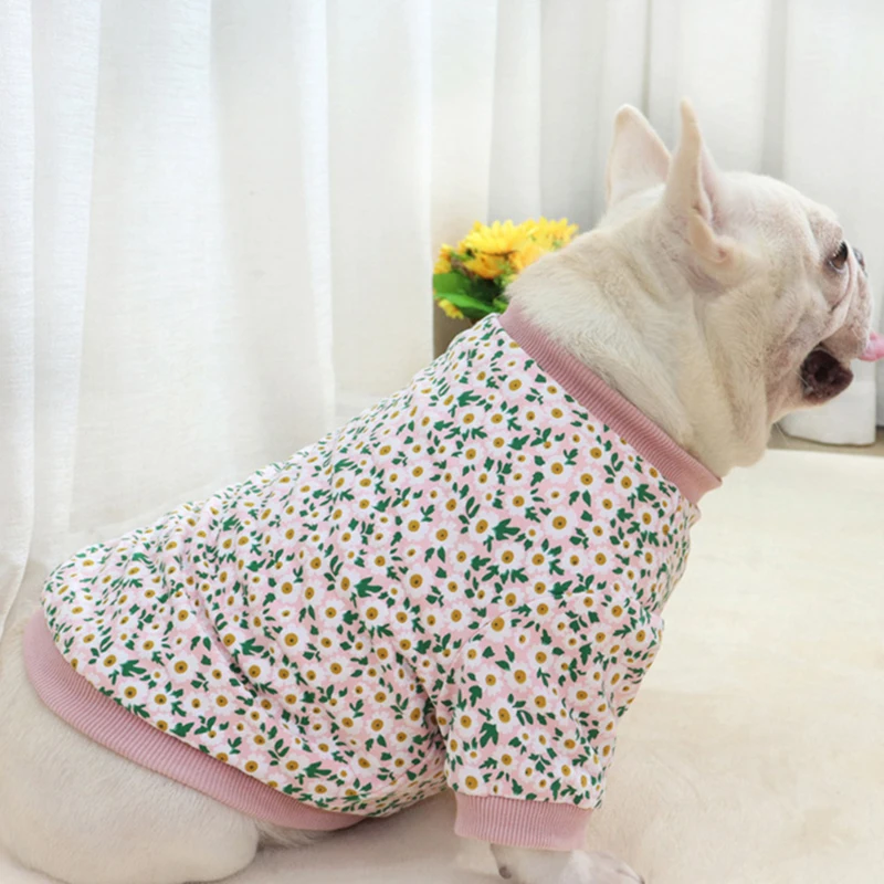 French Bulldog Clothes Winter Cat Dog T-shirt Floral Hoodie Outfit S-XXL Poodle Schnauzer Pug Dog Costumes Frenchies Dog Garment
French Bulldog Clothes Winter Cat Dog T-shirt Floral Hoodie Outfit S-XXL Poodle Schnauzer Pug Dog Costumes Frenchies Dog Garment