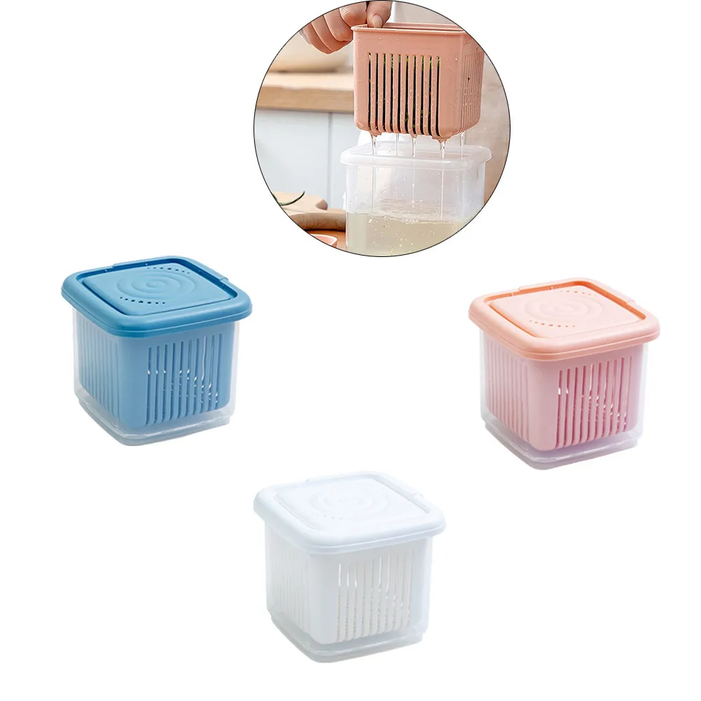 Refrigerator Chopped Green Onion Storage Box Onion Ginger Garlic Storage Box Drain Sealed Kitchen Vegetable Plastic Food Storage
Refrigerator Chopped Green Onion Storage Box Onion Ginger Garlic Storage Box Drain Sealed Kitchen Vegetable Plastic Food Storage