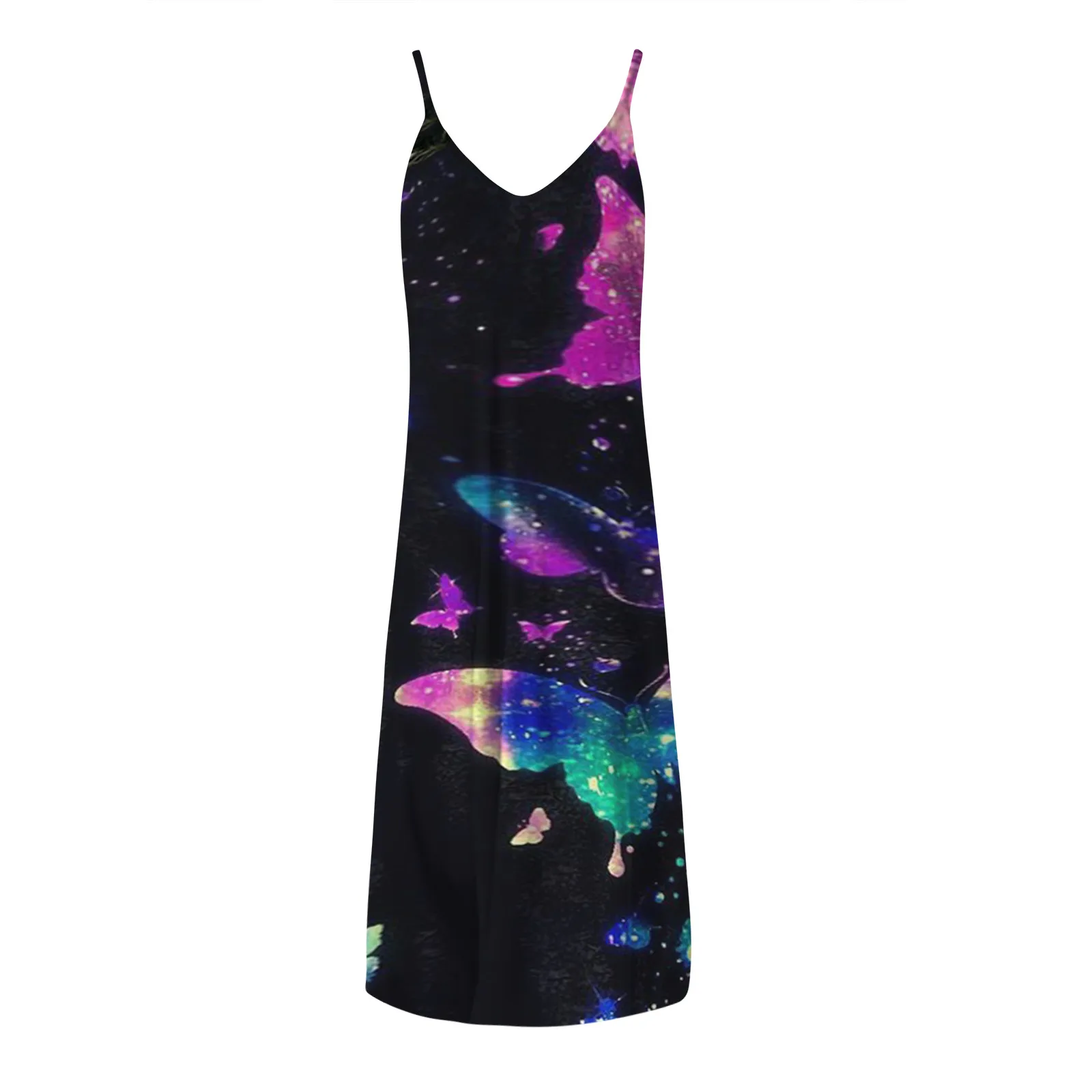 40# Sexy Rainbow Striped Maxi Dress Spaghetti Strap V Neck Pockets Dress Women Vintage Robe Femme Elegant Holiday Summer Dress
40# Sexy Rainbow Striped Maxi Dress Spaghetti Strap V Neck Pockets Dress Women Vintage Robe Femme Elegant Holiday Summer Dress