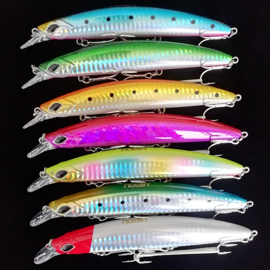 Noeby 7PCS 13cm 23g Floating NBL9498 minnow fishing lure hard artificial bait sea fishing for sea bass pike hard lure 
Noeby 7PCS 13cm 23g Floating NBL9498 minnow fishing lure hard artificial bait sea fishing for sea bass pike hard lure