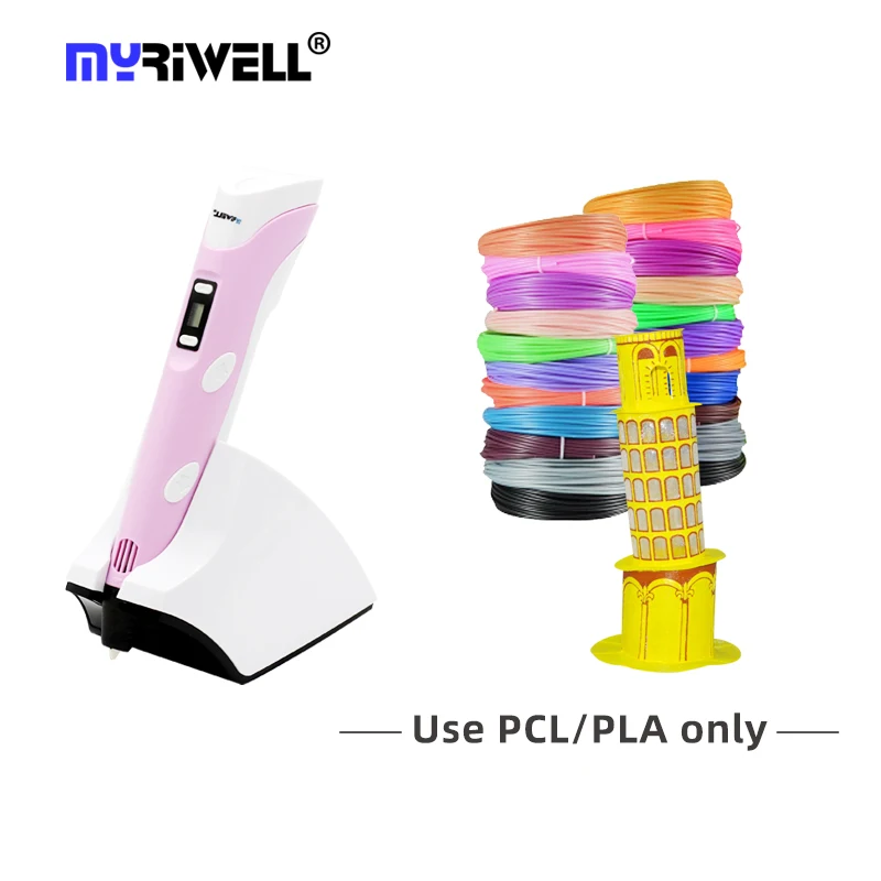 Оригинальная Беспроводная 3d-ручка Myriwell с экраном для рисования детей |