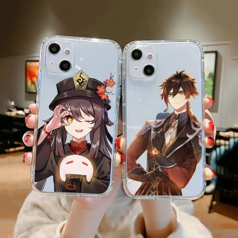 Genshin impact hu tao zhongli zhong li Phone Case For iPhone 13 12 11 8 7 Pro Max Plus X XS XR MINI transparent clear New coque
Genshin impact hu tao zhongli zhong li Phone Case For iPhone 13 12 11 8 7 Pro Max Plus X XS XR MINI transparent clear New coque