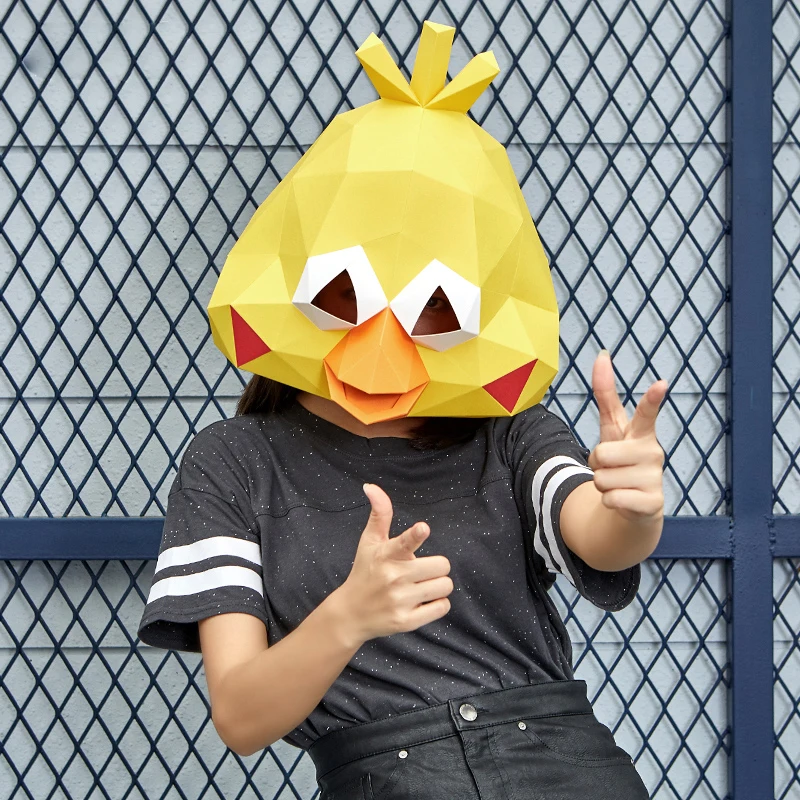 3D Paper Parrot Crispy Chick Head Mask Headgear Animal DIY Paper Card Model Home Room Decor Craft Party Halloween Cosplay Props
3D Paper Parrot Crispy Chick Head Mask Headgear Animal DIY Paper Card Model Home Room Decor Craft Party Halloween Cosplay Props