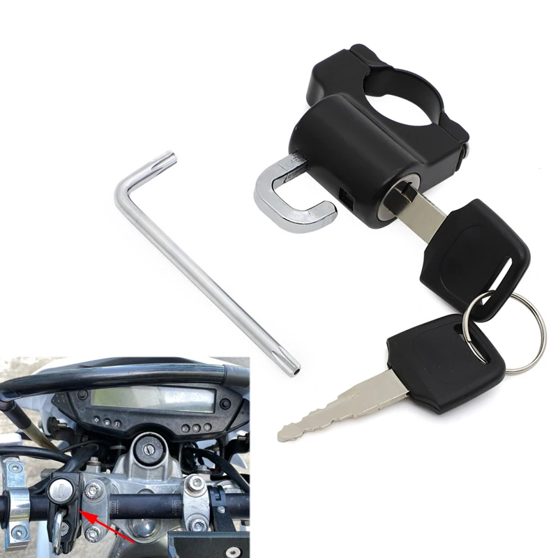 22mm Universal 7/8'' Motorcycle Handlebars Helmet Lock Key Padlock For Yamaha Honda BMW Kawasaki SUZUKI VICTORY Benelli
22mm Universal 7/8'' Motorcycle Handlebars Helmet Lock Key Padlock For Yamaha Honda BMW Kawasaki SUZUKI VICTORY Benelli