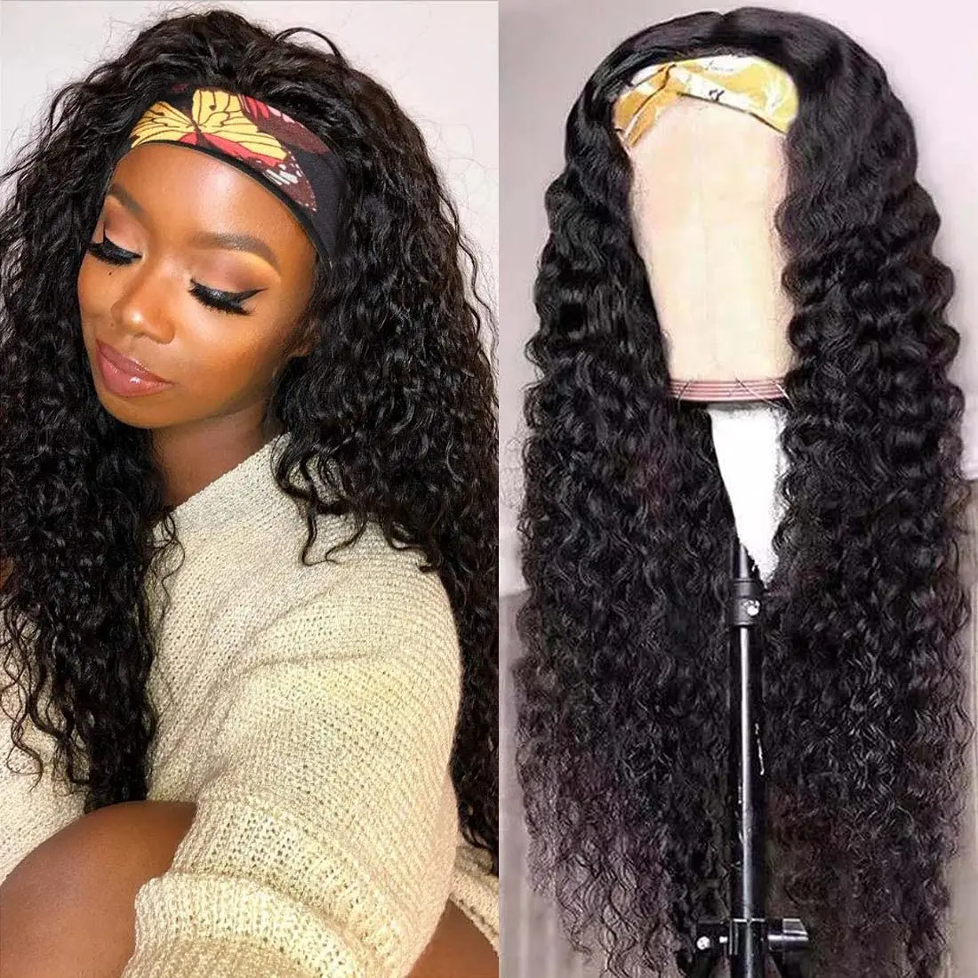 March Queen 28 Inch Deep Curly Headband Wig Human Hair Malaysia Non-Remy Full Machine Made Curly Wig For Black Women Glueless
March Queen 28 Inch Deep Curly Headband Wig Human Hair Malaysia Non-Remy Full Machine Made Curly Wig For Black Women Glueless