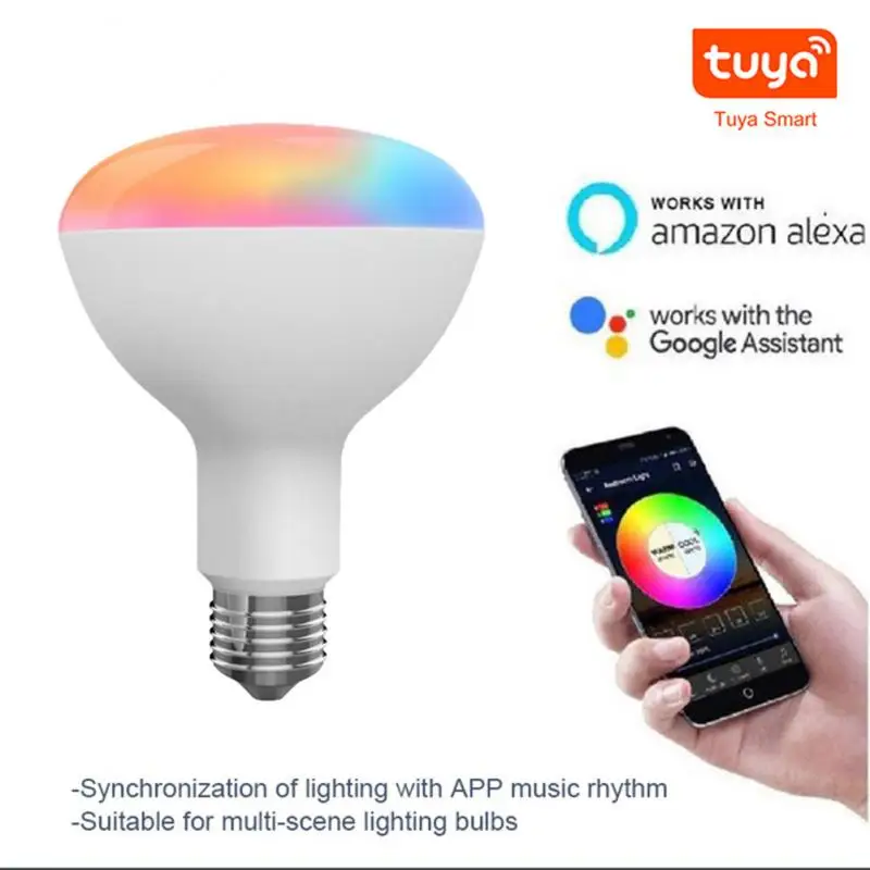 E27 Tuya Smart LED Light Bulb 10W WiFi+Bluetooth-compatible Decor Home RGBCW Timer Lamp Voice Control For Echo Alexa Google Home
E27 Tuya Smart LED Light Bulb 10W WiFi+Bluetooth-compatible Decor Home RGBCW Timer Lamp Voice Control For Echo Alexa Google Home