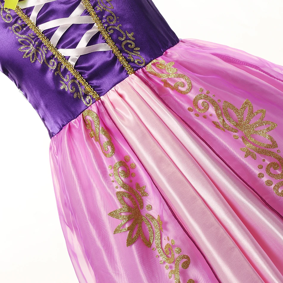 Рапунцель платье принцессы вечерние костюмы для косплея аксессуары Хэллоуина