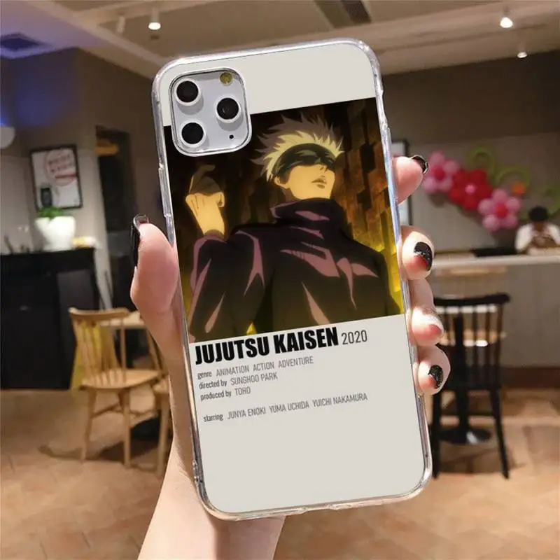 Jujutsu Kaisen Satoru Gojo anime Phone Case Transparent soft For iphone 5 5s 5c se 6 6s 7 8 11 12 plus mini x xs xr pro max 
Jujutsu Kaisen Satoru Gojo anime Phone Case Transparent soft For iphone 5 5s 5c se 6 6s 7 8 11 12 plus mini x xs xr pro max