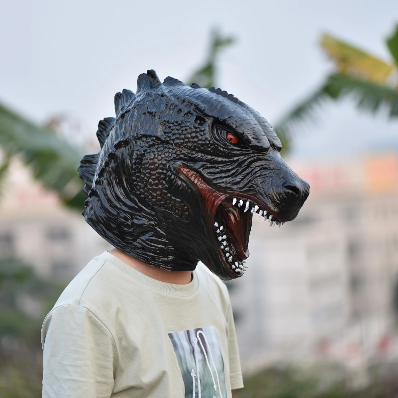 Маска Godzilla Kong научная фантастика латексный полноголовый косплей костюм реквизит