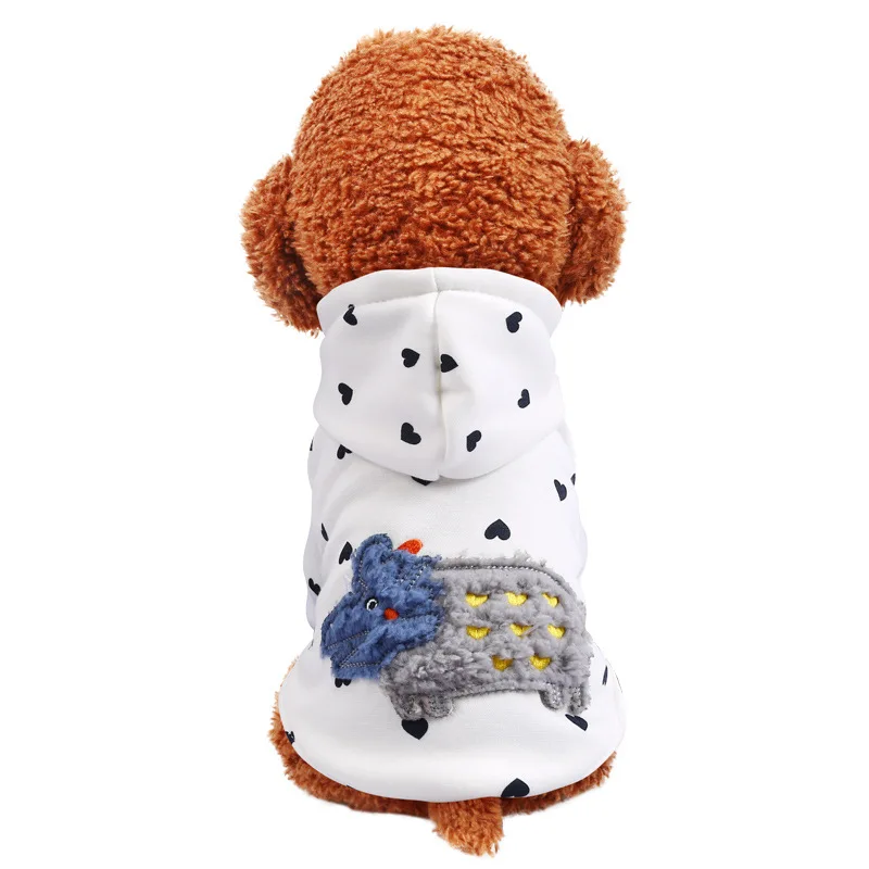 New dog fleece qiu dong VIP teddy cartoon embroidered triceratops hoodie pet clothes
New dog fleece qiu dong VIP teddy cartoon embroidered triceratops hoodie pet clothes