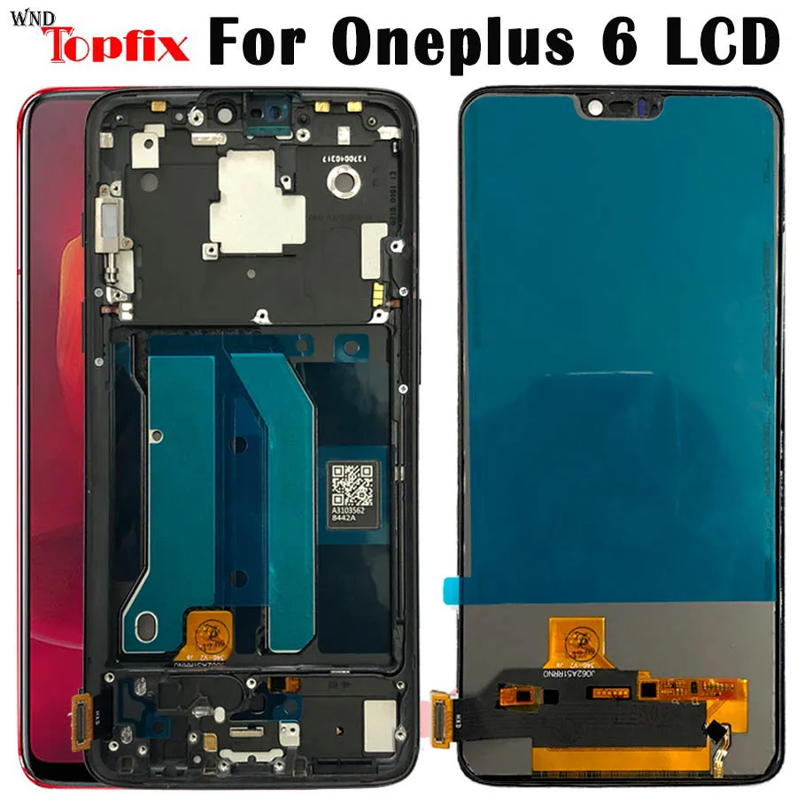 ЖК дисплей TFT для Oneplus 6 с сенсорным экраном и дигитайзером A6000 28 дюйма сменный
