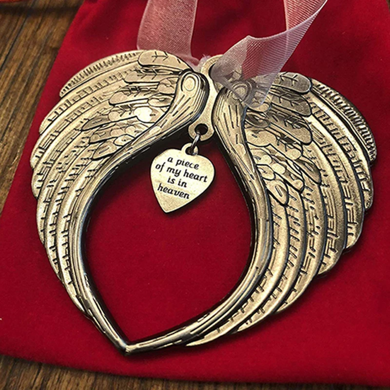 2020 Christmas Angel Wing Ornament Pendant A Piece of My Heart Is In Heaven DQ-Drop
2020 Christmas Angel Wing Ornament Pendant A Piece of My Heart Is In Heaven DQ-Drop