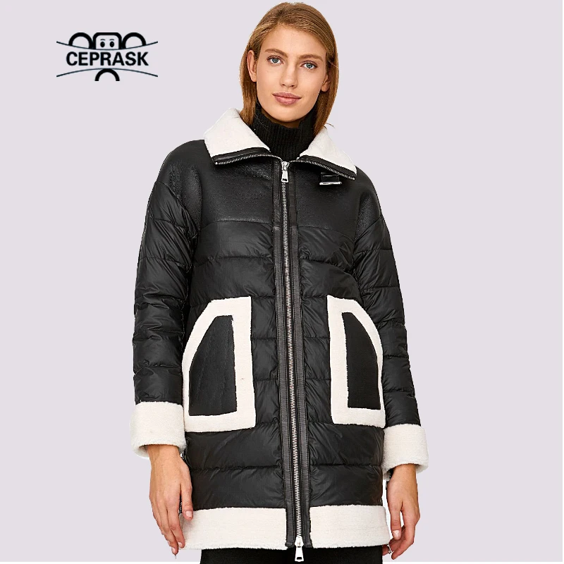 CEPRASK 2021 New Casual Loose Thick Parkas Clothing Winter Jacket Women Bright Colors Warm Winter Coats Large Size Outerwear 
CEPRASK 2021 New Casual Loose Thick Parkas Clothing Winter Jacket Women Bright Colors Warm Winter Coats Large Size Outerwear