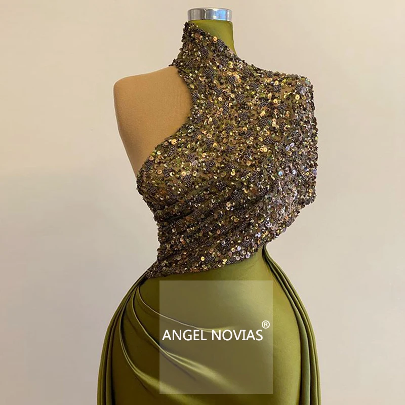 ANGEL NOVIAS Long Green Satin Arabic Evening Dresses 2020 High Neck Women Dubai Formal Party Gowns
ANGEL NOVIAS Long Green Satin Arabic Evening Dresses 2020 High Neck Women Dubai Formal Party Gowns