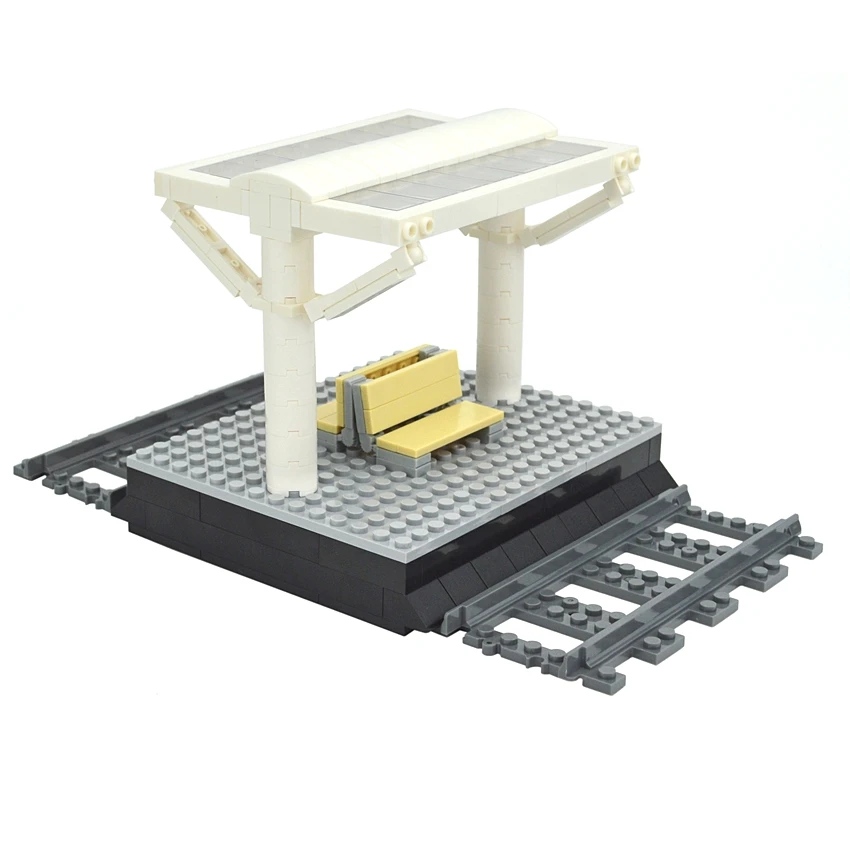 Creative MOC Toys Assembles Particles Train Station Streetview Model Railway Station Set with Tracks Building Blocks DIY Bricks
Creative MOC Toys Assembles Particles Train Station Streetview Model Railway Station Set with Tracks Building Blocks DIY Bricks