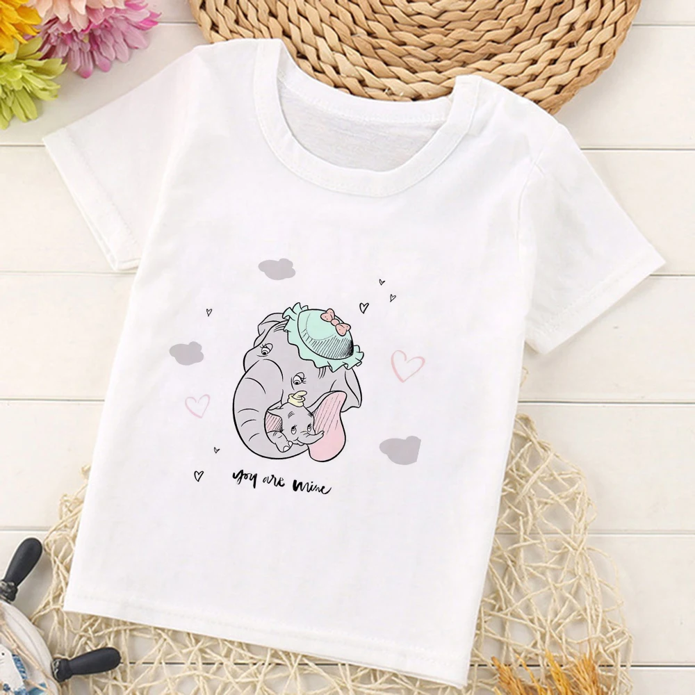 90cm-150cm Children T Shirt Disney Animated Films Tshirt Elephant Dumbo Graphic Harajuku Brothers and Sisters Kids Clothes
90cm-150cm Children T Shirt Disney Animated Films Tshirt Elephant Dumbo Graphic Harajuku Brothers and Sisters Kids Clothes