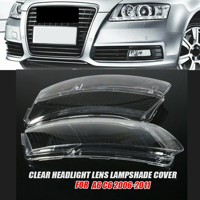Car Front Headlight Head Light Lamp Lens Shell Cover Replacement For- A6 C6 06-11
Car Front Headlight Head Light Lamp Lens Shell Cover Replacement For- A6 C6 06-11