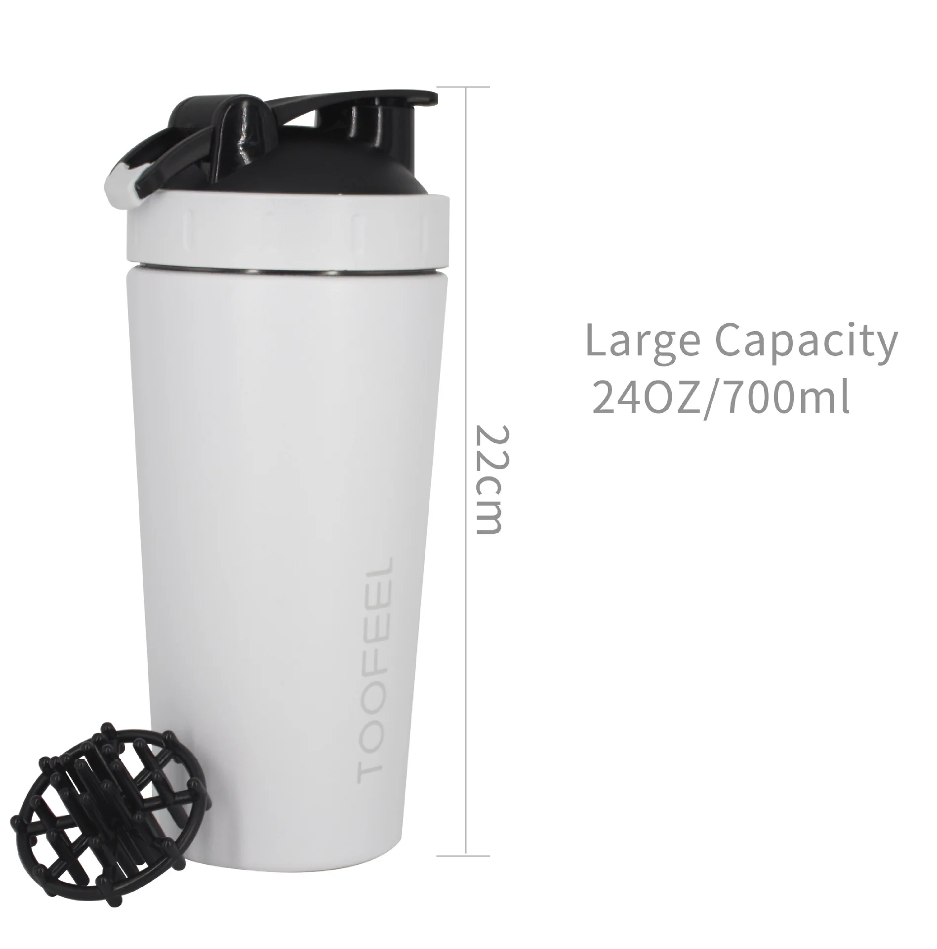 Stainless steel shake cup single layer 304 with transparent window scale protein powder milkshake fitness Cup logo customization
Stainless steel shake cup single layer 304 with transparent window scale protein powder milkshake fitness Cup logo customization