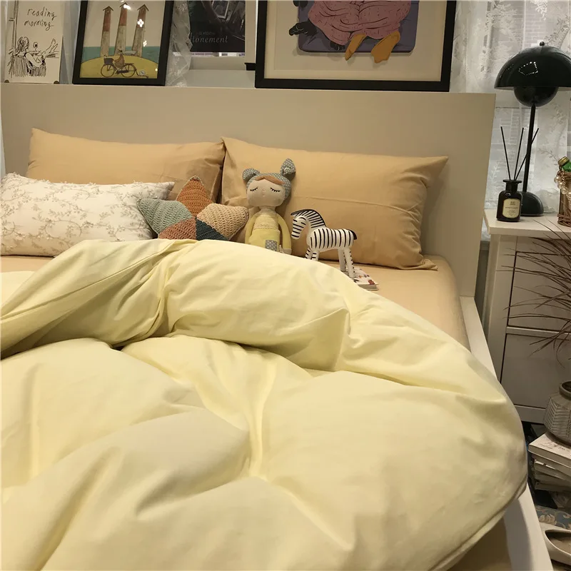 2021 New Ins Style Bedding Set Soild Color Bed Linen Cotton Set Khaki Warm Bedroom Full Size Bedding Sets 100% Cotton
2021 New Ins Style Bedding Set Soild Color Bed Linen Cotton Set Khaki Warm Bedroom Full Size Bedding Sets 100% Cotton