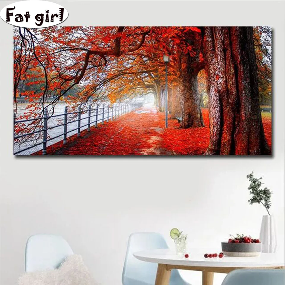 Modern Landscape Canvas Painting Diamond Painting cross stitch Red leaves all over the ground Square/Round embroidery 5D Mosaic
Modern Landscape Canvas Painting Diamond Painting cross stitch Red leaves all over the ground Square/Round embroidery 5D Mosaic