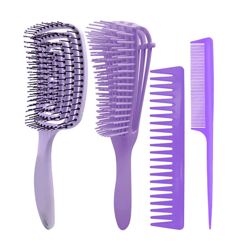 4PCS Tangled Hair Brush Scalp Massage Comb Curly Hair Combing Tangled Combing Tangled Comb Salon
4PCS Tangled Hair Brush Scalp Massage Comb Curly Hair Combing Tangled Combing Tangled Comb Salon