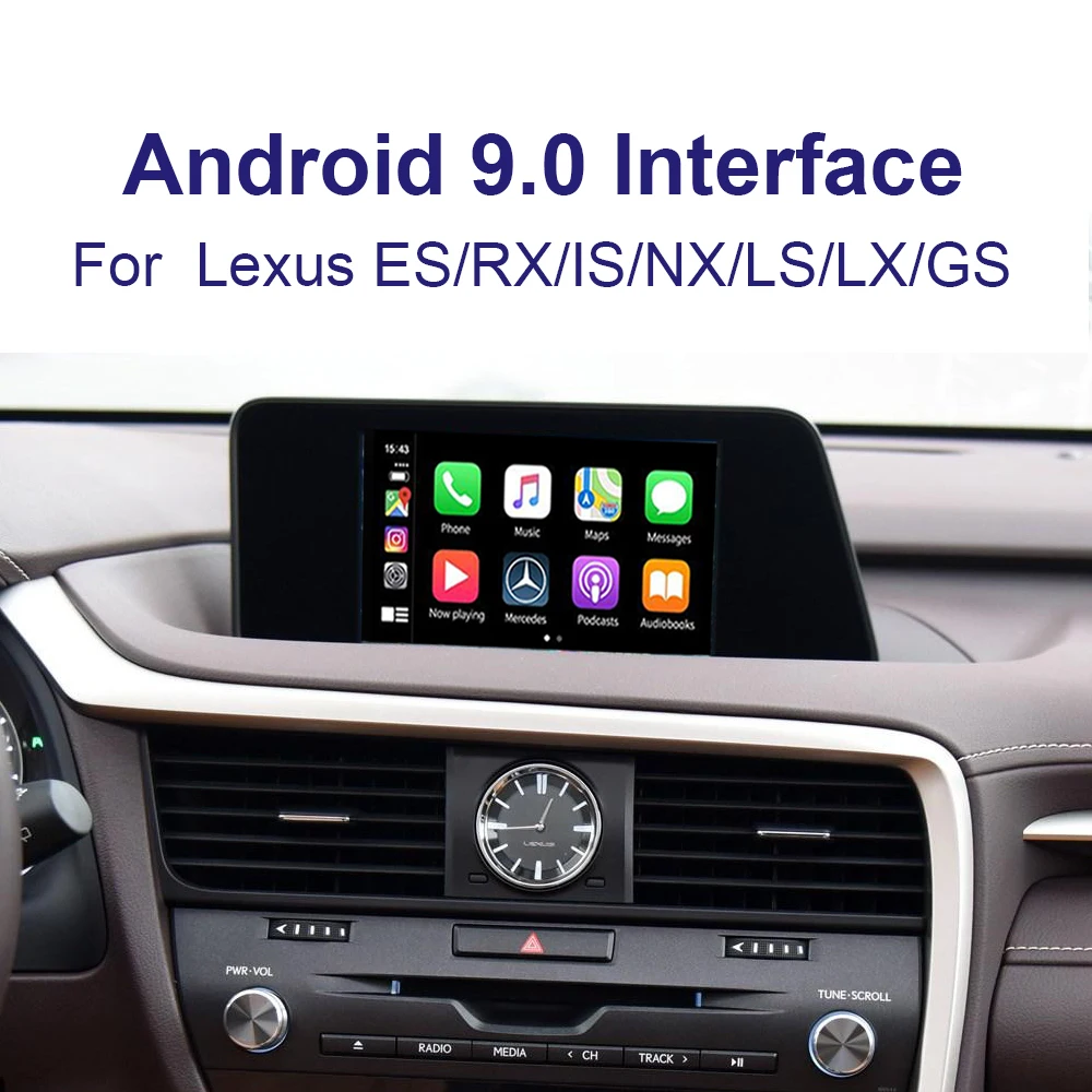 Автомобильный видеоинтерфейс Android 9,0 для 2013-2019 RX/IS RS300 RS450hl RS350l IS350 IS300 интерфейс GPS-навигации Wifi BT Carplay
Автомобильный видеоинтерфейс Android 9,0 для 2013-2019 RX/IS RS300 RS450hl RS350l IS350 IS300 интерфейс GPS-навигации Wifi BT Carplay