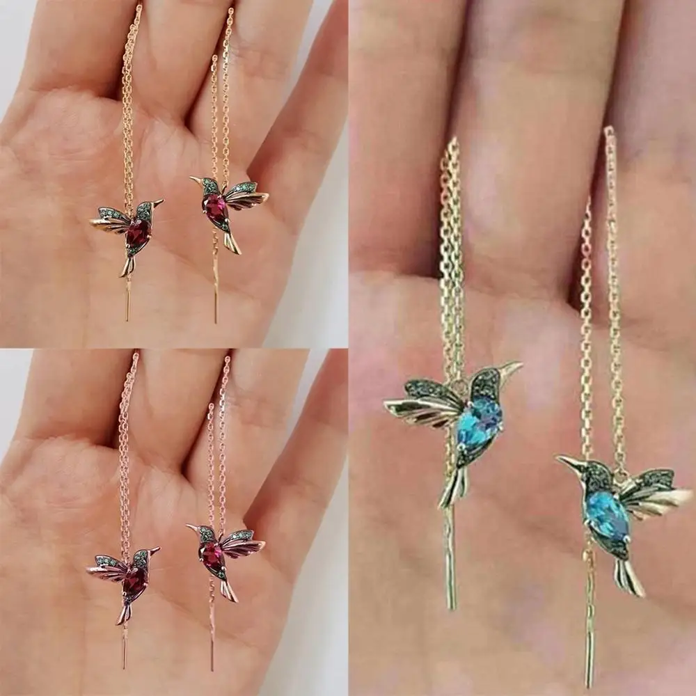 Cute Small Hummingbird Women's Earrings Long Style Pendant Ladies Ear Piercing Puncture Decor Jewelry Accessories
Cute Small Hummingbird Women's Earrings Long Style Pendant Ladies Ear Piercing Puncture Decor Jewelry Accessories