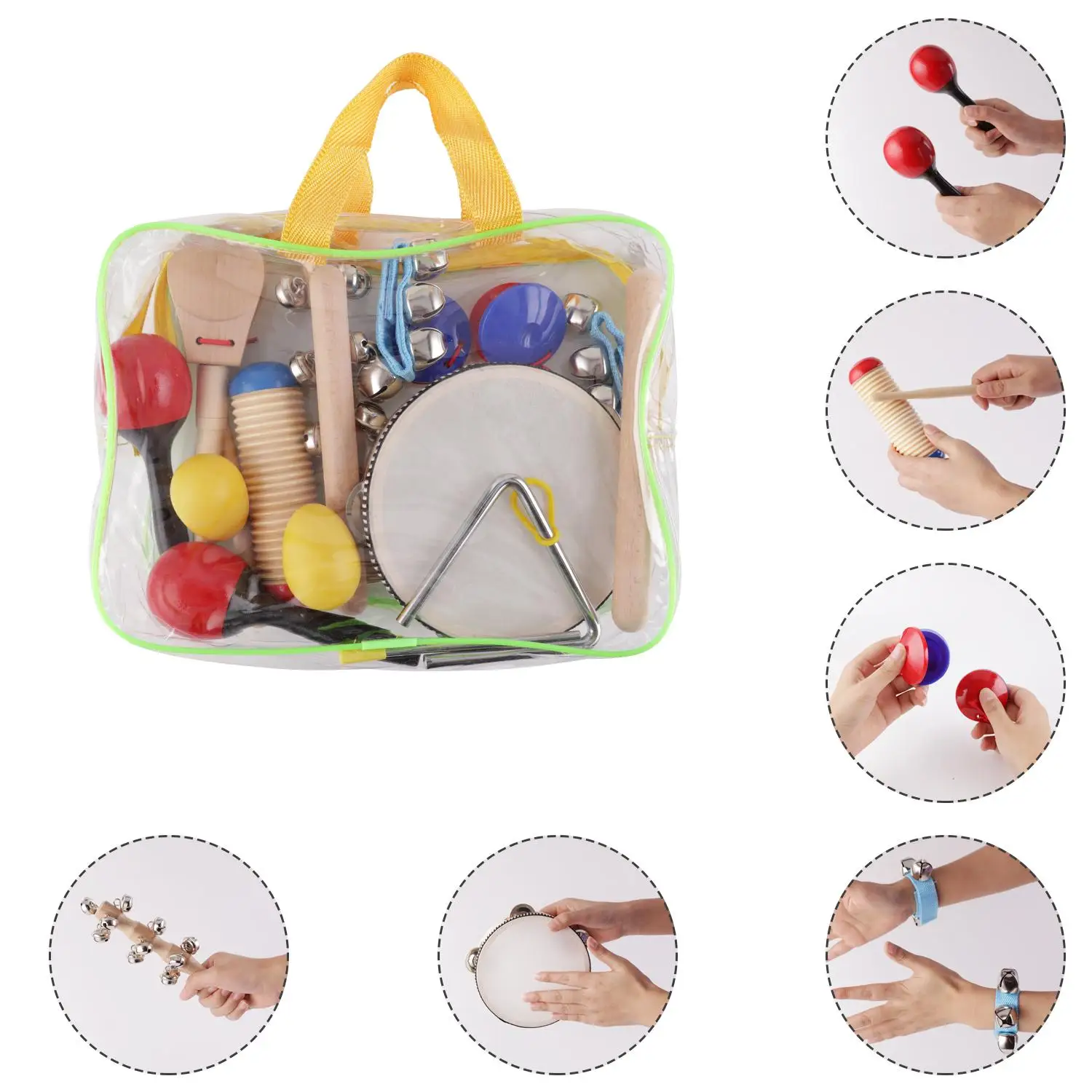 10 in 1 Musical Instruments Percussion Teaching Aids Toys for Children Kindergarten Educational Musical Tools
10 in 1 Musical Instruments Percussion Teaching Aids Toys for Children Kindergarten Educational Musical Tools