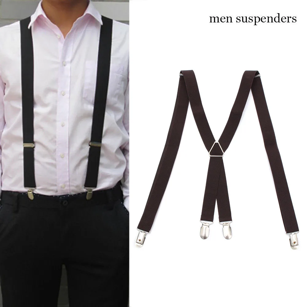 90cm Suspenders Men Women Solid Color Polyester Elastic Adjustable Adult Belt X-Shape Braces with 4 Clips X-back Clip Suspenders
90cm Suspenders Men Women Solid Color Polyester Elastic Adjustable Adult Belt X-Shape Braces with 4 Clips X-back Clip Suspenders