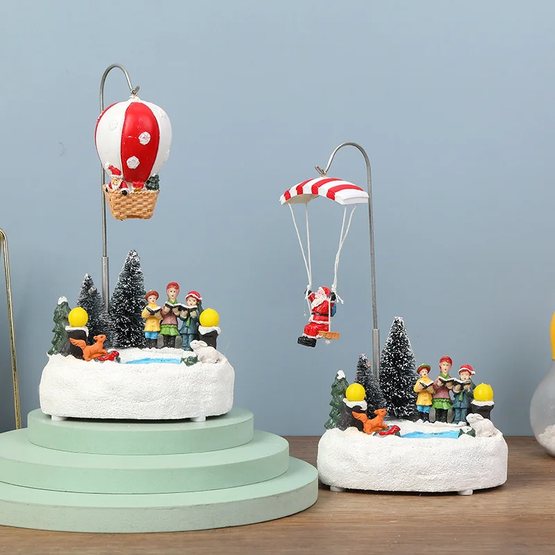 Музыкальная светящаяся анимированная Музыкальная шкатулка со светодиодсветильник кой и питанием от батарейки в стиле рождественской дере...
Музыкальная светящаяся анимированная Музыкальная шкатулка со светодиодсветильник кой и питанием от батарейки в стиле рождественской дере...