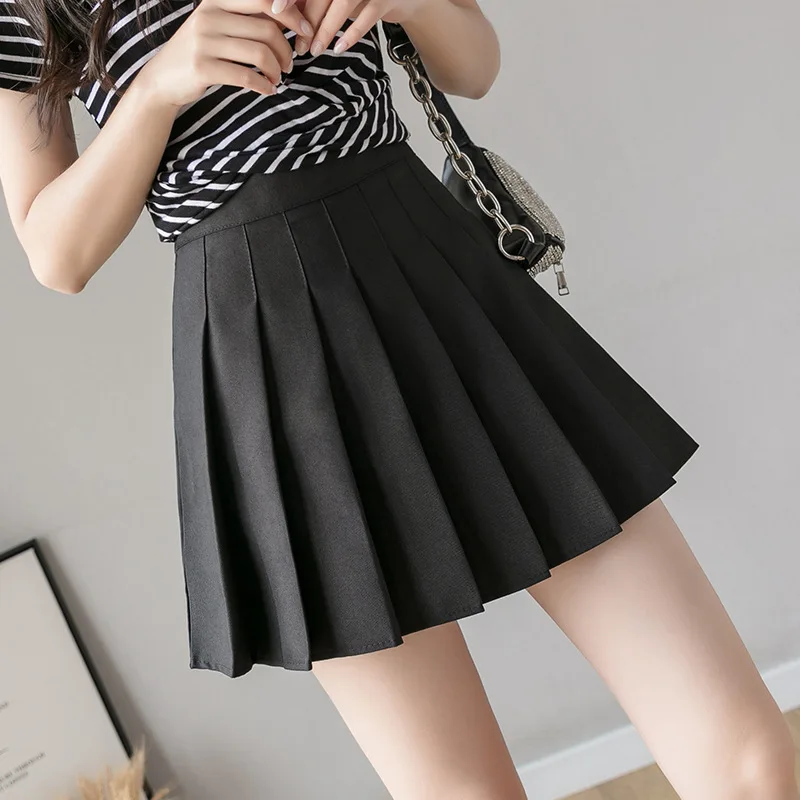 QRWR Fashion 2021 Kawaii Summer Women Skirts High Waist Cute Sweet Girl's Pleated Skirt Korean Style Mini Skirts for Women
QRWR Fashion 2021 Kawaii Summer Women Skirts High Waist Cute Sweet Girl's Pleated Skirt Korean Style Mini Skirts for Women