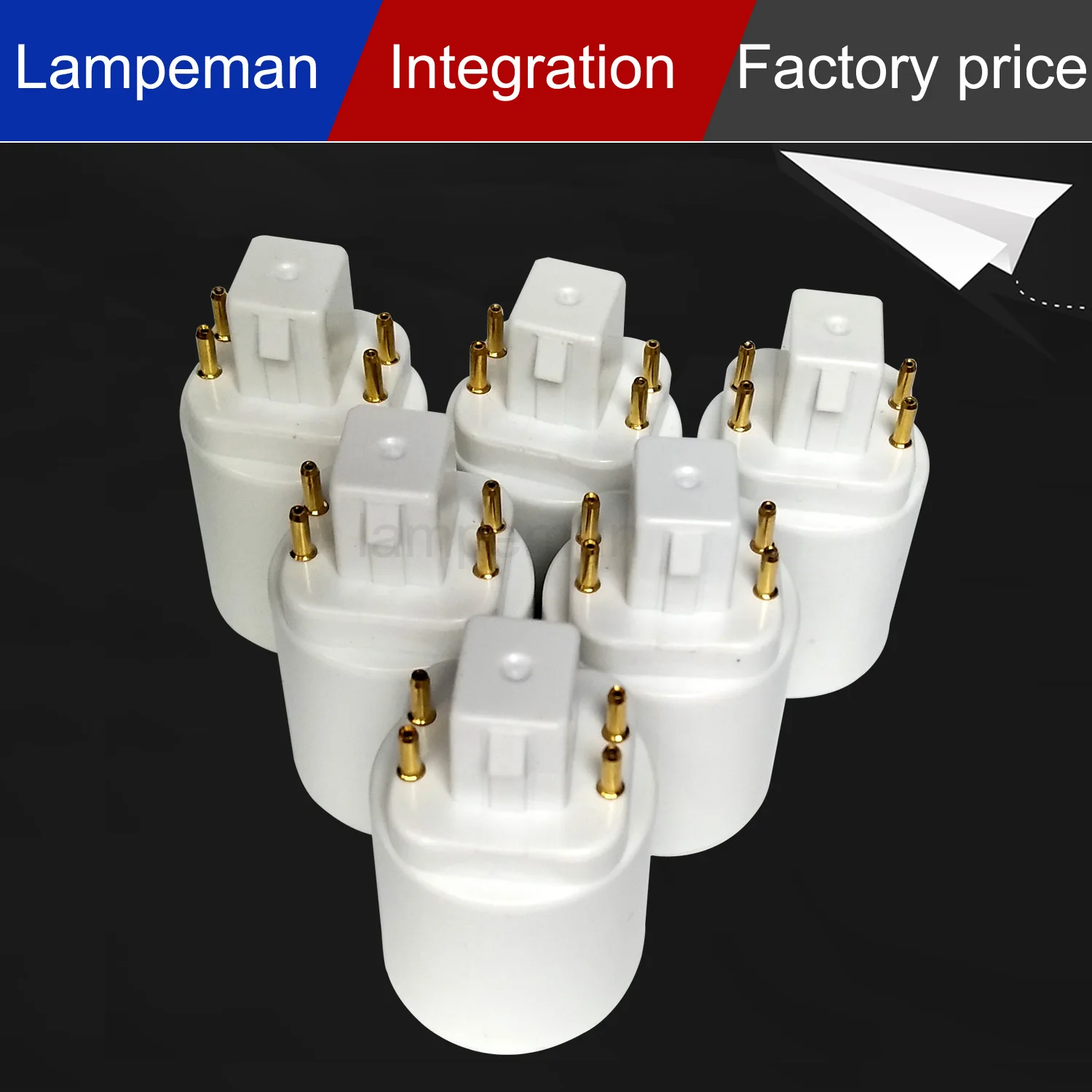 25 шт./лот GX24 для E27 адаптер GX24Q E26 лампа LightLamp G24 цоколя лампы держатель конвертер |