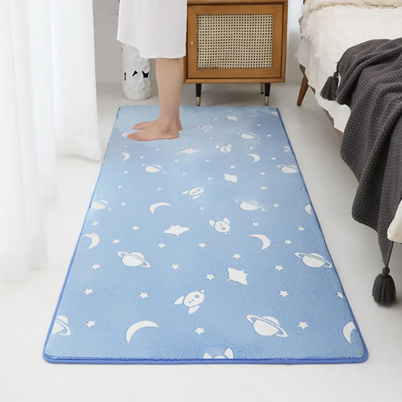 80*120cm Luminous Plush Rug Star Moon Children Bed Room Fluffy Floor Carpets Bedside Home Decor Rugs Velvet Mat
80*120cm Luminous Plush Rug Star Moon Children Bed Room Fluffy Floor Carpets Bedside Home Decor Rugs Velvet Mat