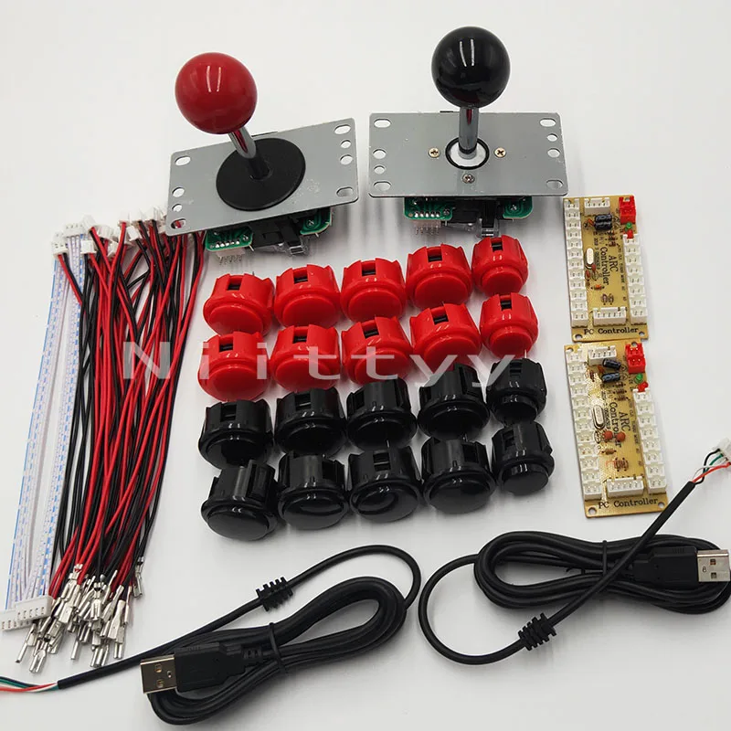 Аркадный джойстик DIY Kit с нулевой задержкой USB контроллер-кодировщик Sanwa кнопки PS3