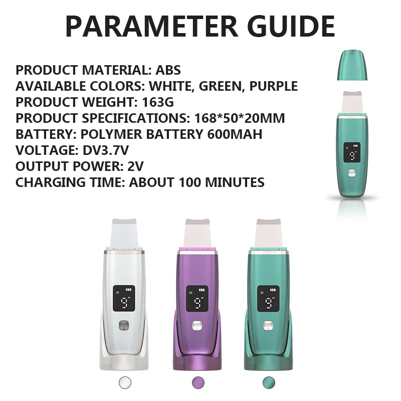 USB Ultrasonic Skin Scrubber Face Scrubber 3 Colors Blackhead Remover Pore Vacuum Pore Cleaner Ultrasonic Face Cleaner
USB Ultrasonic Skin Scrubber Face Scrubber 3 Colors Blackhead Remover Pore Vacuum Pore Cleaner Ultrasonic Face Cleaner