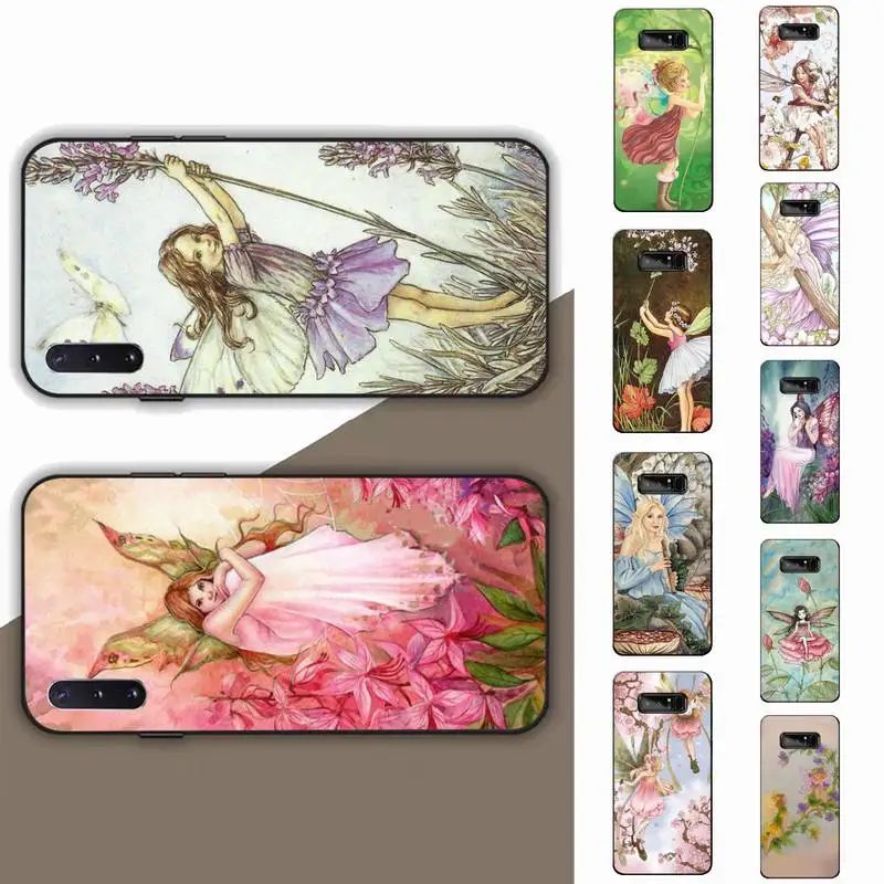 

Yinuoda Beautiful Flower Fairy Illustration Phone Case for Samsung Note 5 7 8 9 10 20 pro plus lite ultra A21 12 72
