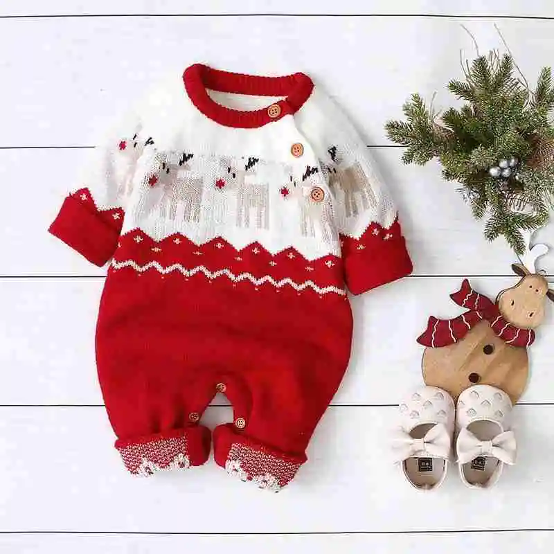 2020 Boys and Girls Knitting Sweater Cute Cartoon Christmas moose onesies for Autumn Winter Crawling Clothes
2020 Boys and Girls Knitting Sweater Cute Cartoon Christmas moose onesies for Autumn Winter Crawling Clothes