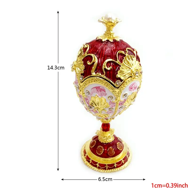 Красное золото Faberge-яйцо ручная роспись ювелирные изделия шкатулка подарок на Пасху домашний декор
Красное золото Faberge-яйцо ручная роспись ювелирные изделия шкатулка подарок на Пасху домашний декор