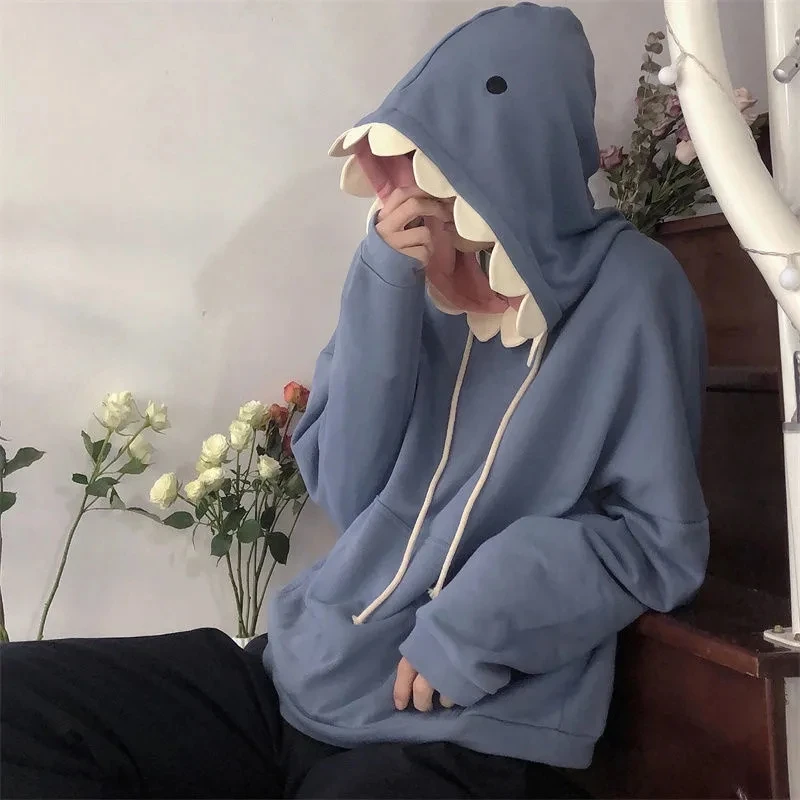 Funny Shark Patchwork Hoodies Women Autumn Kawaii Sweatshirt Oversized 2021 Casual Long Sleeve Pullover School Clothes
Funny Shark Patchwork Hoodies Women Autumn Kawaii Sweatshirt Oversized 2021 Casual Long Sleeve Pullover School Clothes
