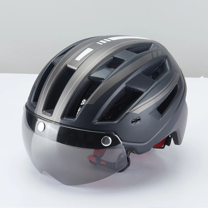 The new big eaves bicycle helmet road bike mountain bike helmet with goggles dual-use riding helmet male integrated molding
The new big eaves bicycle helmet road bike mountain bike helmet with goggles dual-use riding helmet male integrated molding