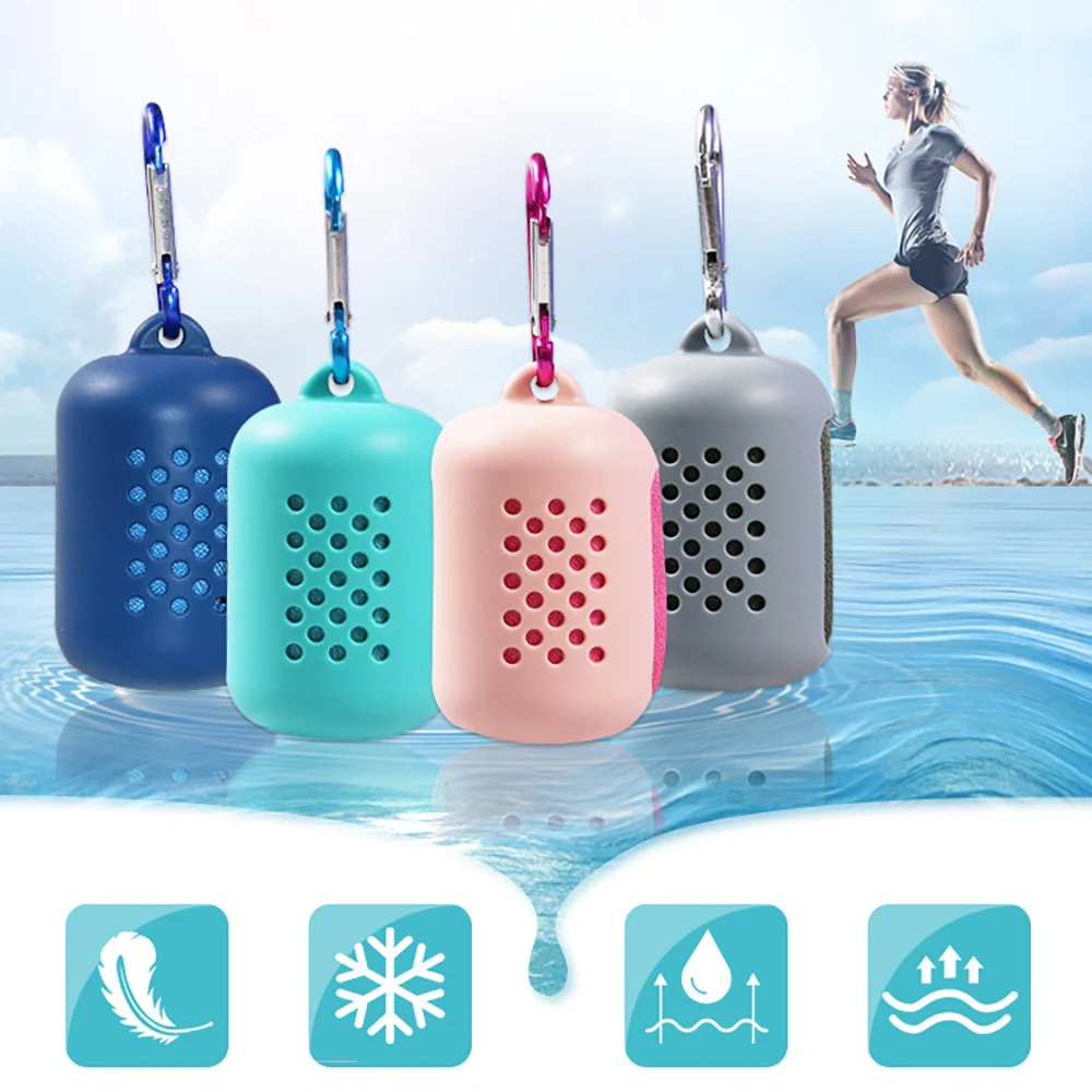 Quick Drying Microfiber Towel Sports Instant Cooling Ice Towels Portable Outdoor Travel Fitness Running Towel With Silicone Bags
Quick Drying Microfiber Towel Sports Instant Cooling Ice Towels Portable Outdoor Travel Fitness Running Towel With Silicone Bags