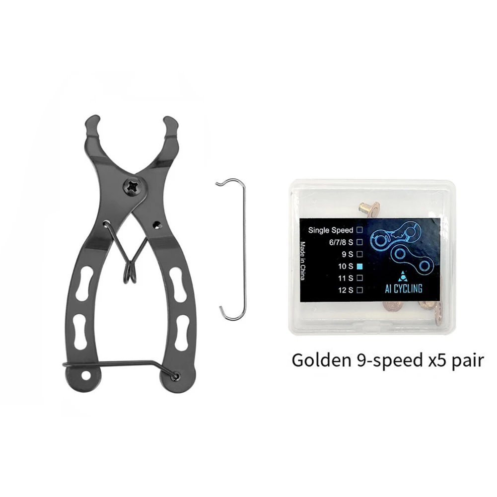 5 Pairs Bicycle 8/9/10/11/12 Speed Single Speed Chain Quick Release Buckle Chain Magic Buckle Pliers Disassembly Repair Tool
5 Pairs Bicycle 8/9/10/11/12 Speed Single Speed Chain Quick Release Buckle Chain Magic Buckle Pliers Disassembly Repair Tool