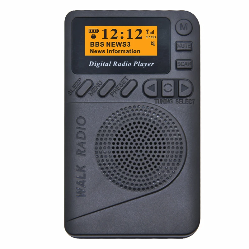 

DAB/DAB+ Digital Radio Player DAB receiving FM Reception MP3 Player Pocket Mini Stereo Receiver LCD Display Good Sound Speaker
