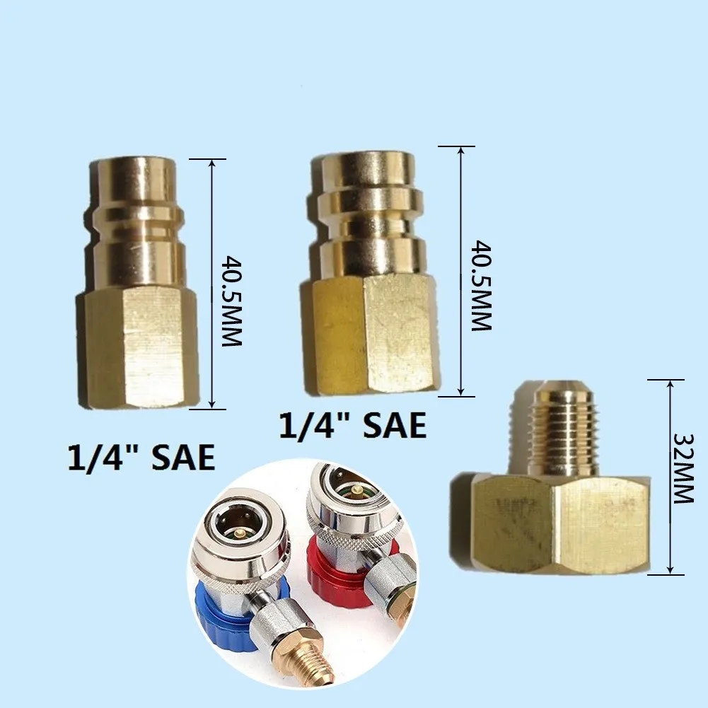 Refrigerants Adapter Set For R134A 1/4 "SAE Thread W21.8 To 1/4'' SAE Air Conditioning Accessories Refrigeration System Adapter
Refrigerants Adapter Set For R134A 1/4 "SAE Thread W21.8 To 1/4'' SAE Air Conditioning Accessories Refrigeration System Adapter