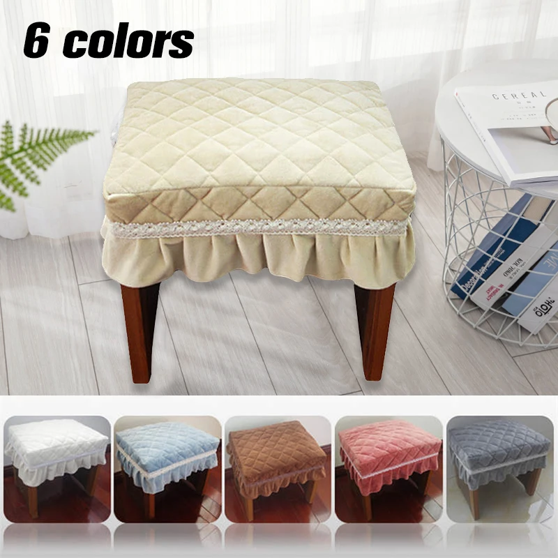 Piano Stool Cover Short Plush Quilted Rectangular Chair Seat Pad Slipcover
Piano Stool Cover Short Plush Quilted Rectangular Chair Seat Pad Slipcover