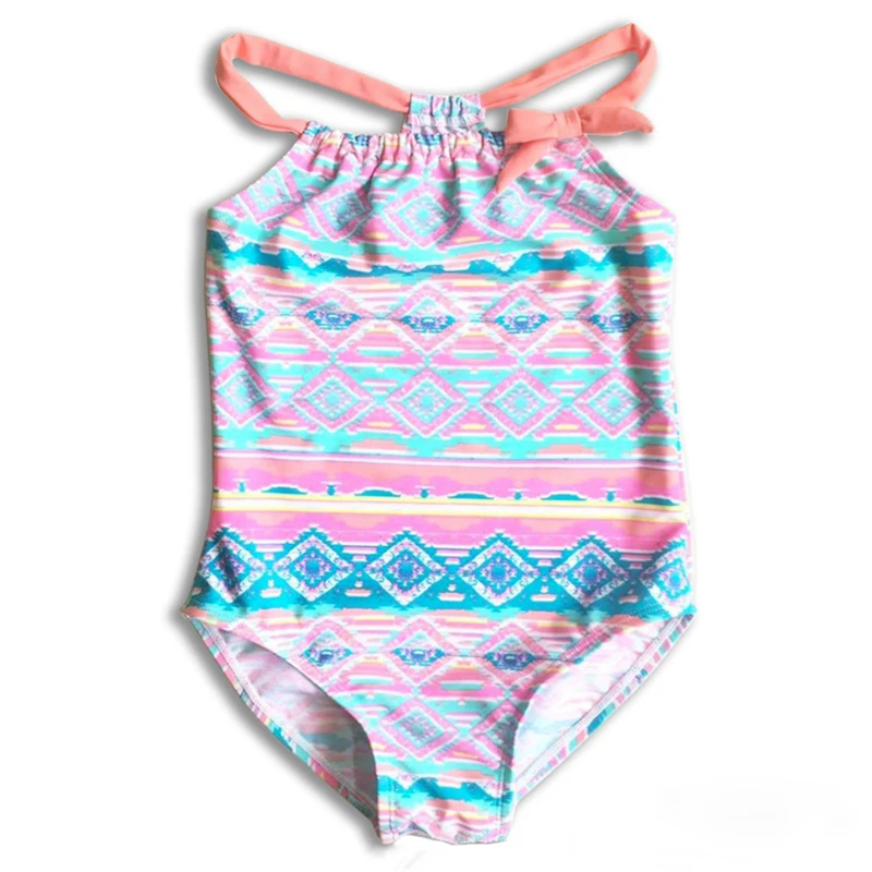 Children One Piece Swimsuit 2-7 Y Girls Sling Swimwear with Geometric Pattern Kids Bathing Suit Baby Summer Beachwear 
Children One Piece Swimsuit 2-7 Y Girls Sling Swimwear with Geometric Pattern Kids Bathing Suit Baby Summer Beachwear
