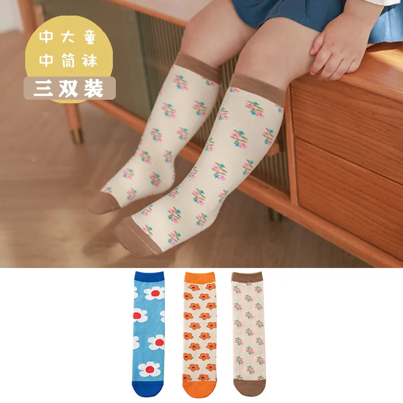 3Pairs/Lot Spring And Summer New Girls Socks Tide Korean Style Combed Cotton Children's Socks Small Flowers Children's Calf Sock
3Pairs/Lot Spring And Summer New Girls Socks Tide Korean Style Combed Cotton Children's Socks Small Flowers Children's Calf Sock