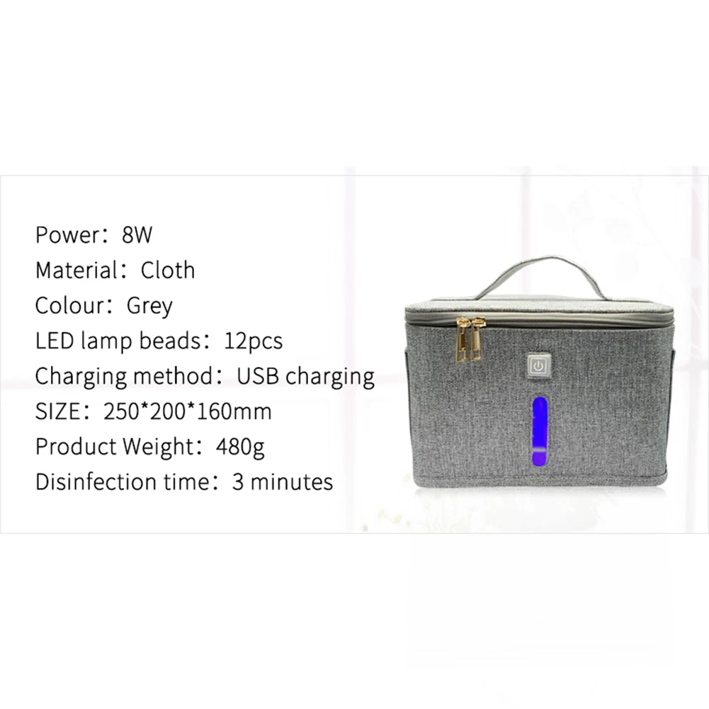 12 LED UV Sterilizer Light Storage Box Travel Disinfection Carrying Case Germicidal Lamp Household Underwear Sterilizer Machine
12 LED UV Sterilizer Light Storage Box Travel Disinfection Carrying Case Germicidal Lamp Household Underwear Sterilizer Machine