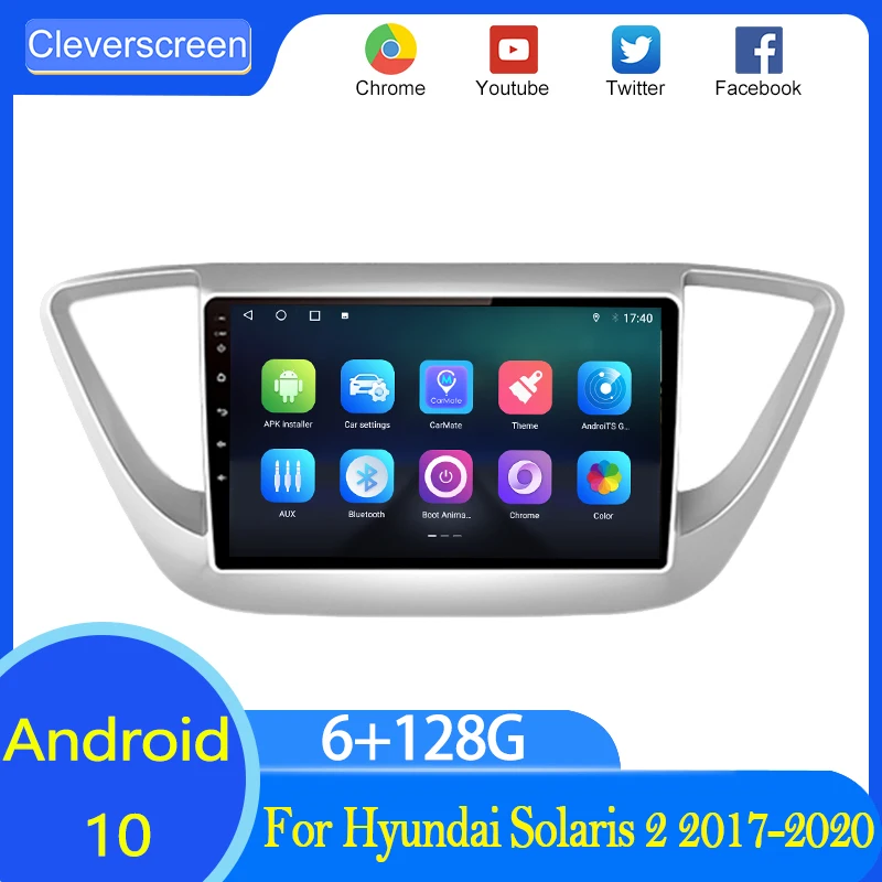 CleverScreen 2 din Android 10.0 Auto Radio For Hyundai Solaris 2 Verna 2017-2020 Carplay Car Multimedia GPS 2din autoradio
CleverScreen 2 din Android 10.0 Auto Radio For Hyundai Solaris 2 Verna 2017-2020 Carplay Car Multimedia GPS 2din autoradio