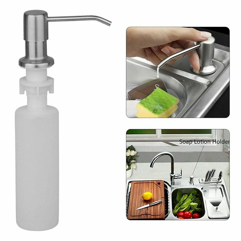 Kitchen Bathroom 300ML Soap Dispenser Pump Suitable For 25mm-36mm Slot Stainless Steel Sink Soap Hand Liquid Pump Bottle
Kitchen Bathroom 300ML Soap Dispenser Pump Suitable For 25mm-36mm Slot Stainless Steel Sink Soap Hand Liquid Pump Bottle